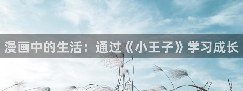 喵趣在线：漫画中的生活：通过《小王子》学习成长